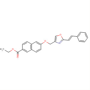 2-Naphthalenecarboxylic acid,6-[[2-[(1E)-2-phenylethenyl]-4-oxazolyl]methoxy]-, ethyl ester