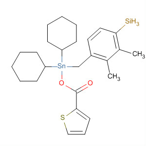 Silane,[[dicyclohexyl[(2-thienylcarbonyl)oxy]stannyl]methyl]dimethylphenyl-