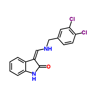 (3Z)-3-{[(3,4-dichlorobenzyl)amino]methylidene}-1,3-dihydro-2H-indol-2-one