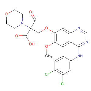 4-Morpholinepropanoic acid,2-[[[4-[(3,4-dichlorophenyl)amino]-6-methoxy-7-quinazolinyl]oxy]methyl]-b-oxo-