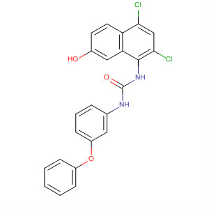 Urea, N-(2,4-dichloro-7-hydroxy-1-naphthalenyl)-N'-(3-phenoxyphenyl)-