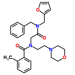 N-{2-[benzyl(furan-2-ylmethyl)amino]-2-oxoethyl}-2-methyl-N-(2-morpholin-4-ylethyl)benzamide