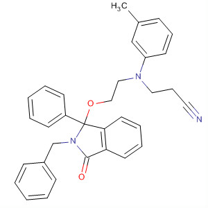 Propanenitrile,3-[[2-[[2,3-dihydro-3-oxo-1-phenyl-2-(phenylmethyl)-1H-isoindol-1-yl]oxy]ethyl](3-methylphenyl)amino]-