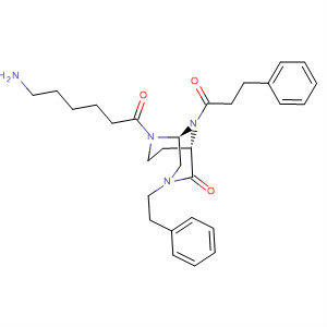 2,7,9-Triazabicyclo[3.3.1]nonan-6-one,2-(6-amino-1-oxohexyl)-9-(1-oxo-3-phenylpropyl)-7-(2-phenylethyl)-,(1S,5S)-