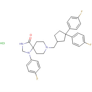 1,3,8-Triazaspiro[4.5]decan-4-one,8-[[3,3-bis(4-fluorophenyl)cyclopentyl]methyl]-1-(4-fluorophenyl)-,hydrochloride