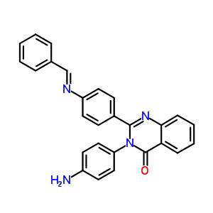 3-(4-aminophenyl)-2-(4-{[(E)-phenylmethylidene]amino}phenyl)quinazolin-4(3H)-one