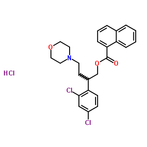 2-(2,4-dichlorophenyl)-4-morpholin-4-ylbutyl naphthalene-1-carboxylate hydrochloride