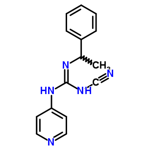 1-cyano-2-(1-phenylethyl)-3-pyridin-4-ylguanidine