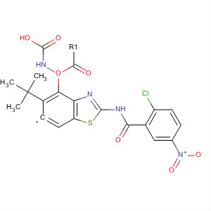 Carbamic acid, [2-[(2-chloro-5-nitrobenzoyl)amino]-6-benzothiazolyl]-,1,1-dimethylethyl ester
