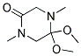 Piperazinone, 5,5-dimethoxy-1,4-dimethyl- (9CI)