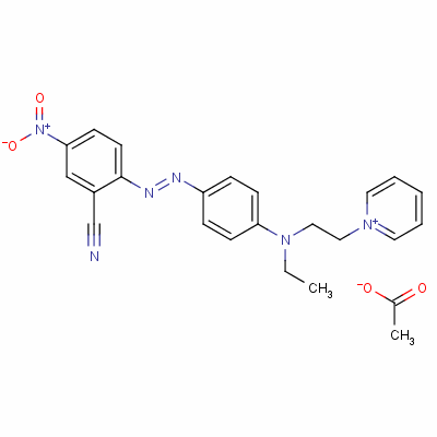 1-[2-[[4-[(2-cyano-4-nitrophenyl)azo]phenyl]ethylamino]ethyl]pyridinium acetate