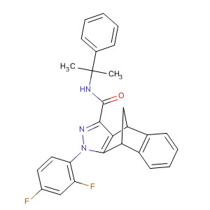 4,9-Methano-1H-benz[f]indazole-3-carboxamide,1-(2,4-difluorophenyl)-4,9-dihydro-N-(1-methyl-1-phenylethyl)-
