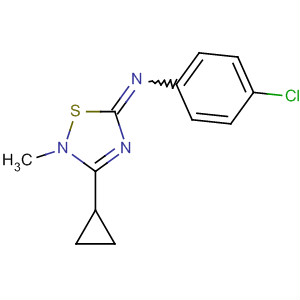 Benzenamine,4-chloro-N-(3-cyclopropyl-2-methyl-1,2,4-thiadiazol-5(2H)-ylidene)-