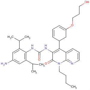 Urea,N-[4-amino-2,6-bis(1-methylethyl)phenyl]-N'-[1-butyl-1,2-dihydro-4-[3-(3-hydroxypropoxy)phenyl]-2-oxo-1,8-naphthyridin-3-yl]-