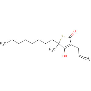 2(5H)-Thiophenone, 4-hydroxy-5-methyl-5-octyl-3-(2-propenyl)-