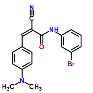 (2Z)-N-(3-bromophenyl)-2-cyano-3-[4-(dimethylamino)phenyl]prop-2-enamide