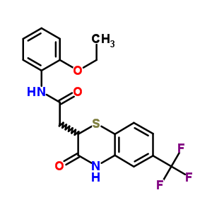 N-(2-ethoxyphenyl)-2-[3-oxo-6-(trifluoromethyl)-3,4-dihydro-2H-1,4-benzothiazin-2-yl]acetamide