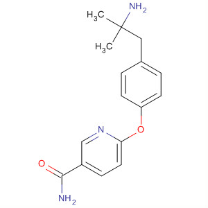3-Pyridinecarboxamide, 6-[4-(2-amino-2-methylpropyl)phenoxy]-