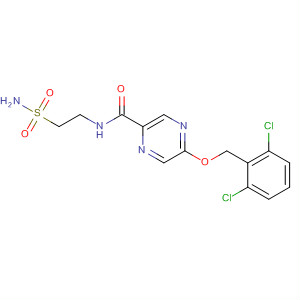 Pyrazinecarboxamide,N-[2-(aminosulfonyl)ethyl]-5-[(2,6-dichlorophenyl)methoxy]-