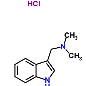 1-(1H-indol-3-yl)-N,N-dimethylmethanamine hydrochloride