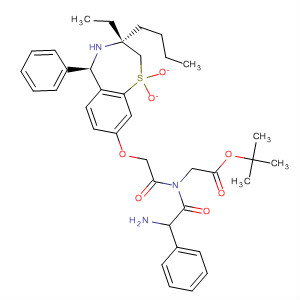 Glycine,(2R)-N-[[[(3R,5R)-3-butyl-3-ethyl-2,3,4,5-tetrahydro-1,1-dioxido-5-phenyl-1,4-benzothiazepin-8-yl]oxy]acetyl]-2-phenylglycyl-, 1,1-dimethylethylester