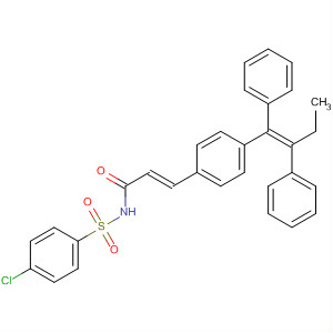 2-Propenamide,N-[(4-chlorophenyl)sulfonyl]-3-[4-[(1Z)-1,2-diphenyl-1-butenyl]phenyl]-,(2E)-