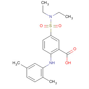 Benzoic acid, 5-[(diethylamino)sulfonyl]-2-[(2,5-dimethylphenyl)amino]-